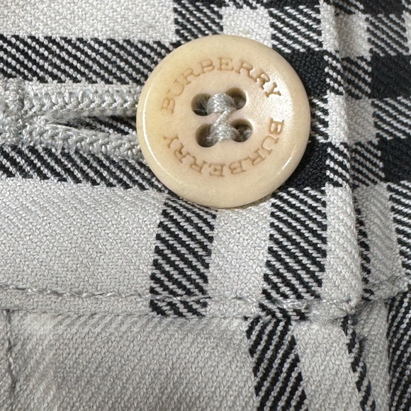 Authentic Burberry Golf Nova Check Plaid Pants Women’s 14 Gray Black - Picture 7 of 10